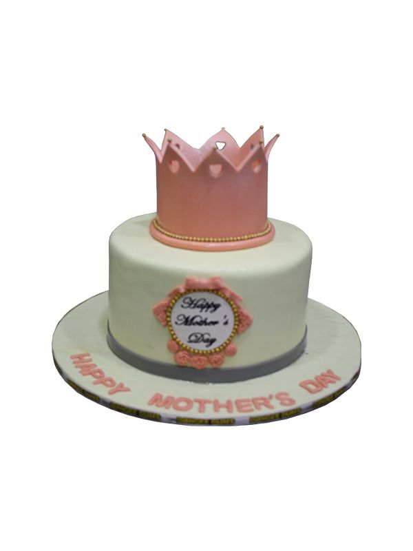 Rosettes with Crown or Booties Celebration Tier Cake – Tiffany's Bakery